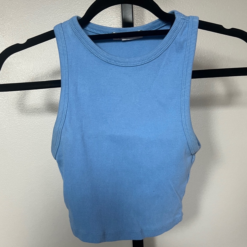 Zara Ribbed Cropped Tank